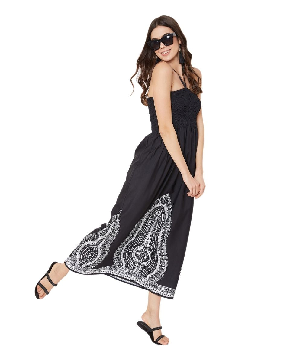 black maxi dress with sleeves