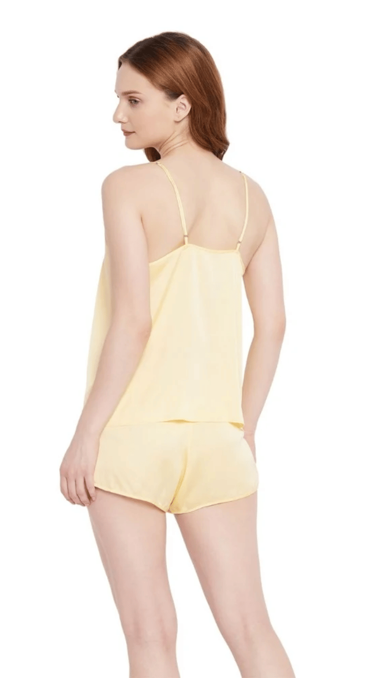 Yellow Satin Shorts for Women S-XL | GypsieBlu