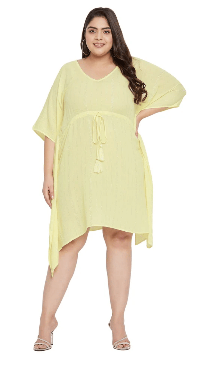 Black Striped Lurex Plus Size Tunic for Women 1X-3X | GypsieBlu