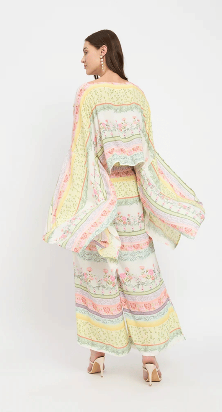 White Floral Rayon Co-ord Set for Women S-XL | GypsieBlu