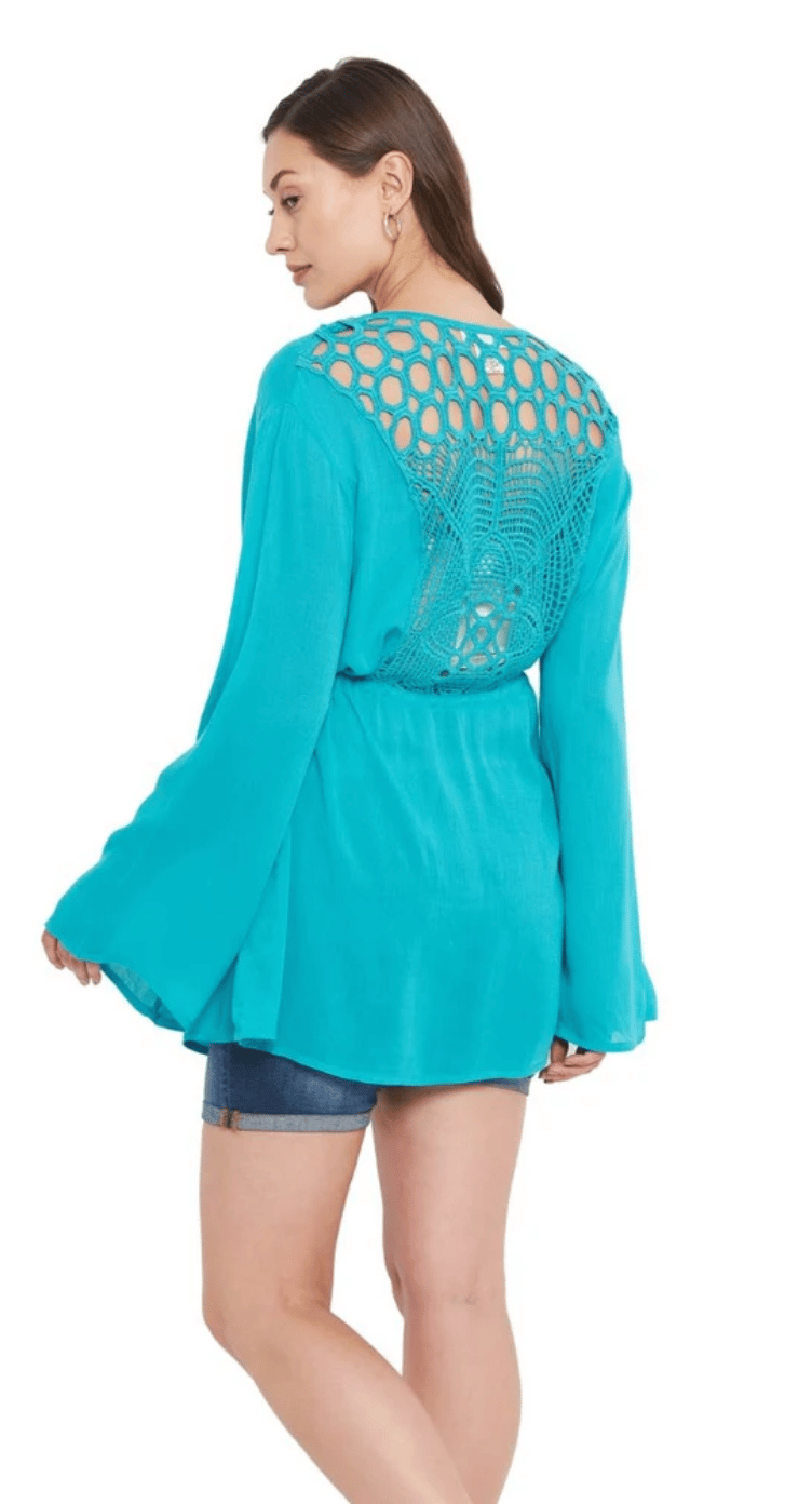 Turquoise Rayon Cover Ups for Women S-XL | GypsieBlu