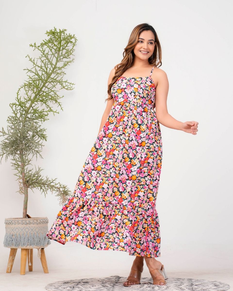 ditsy floral maxi dress