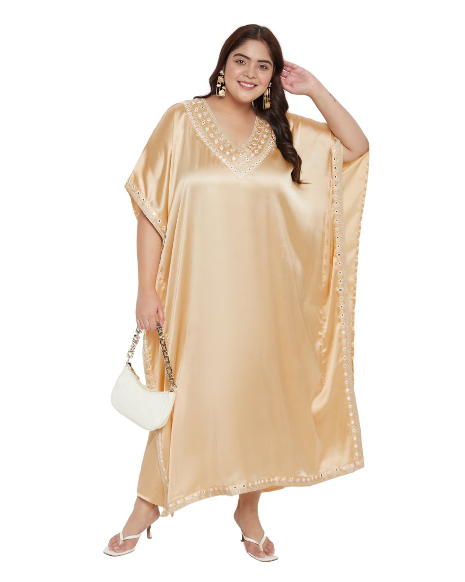 Women's Satin Kaftan Dress