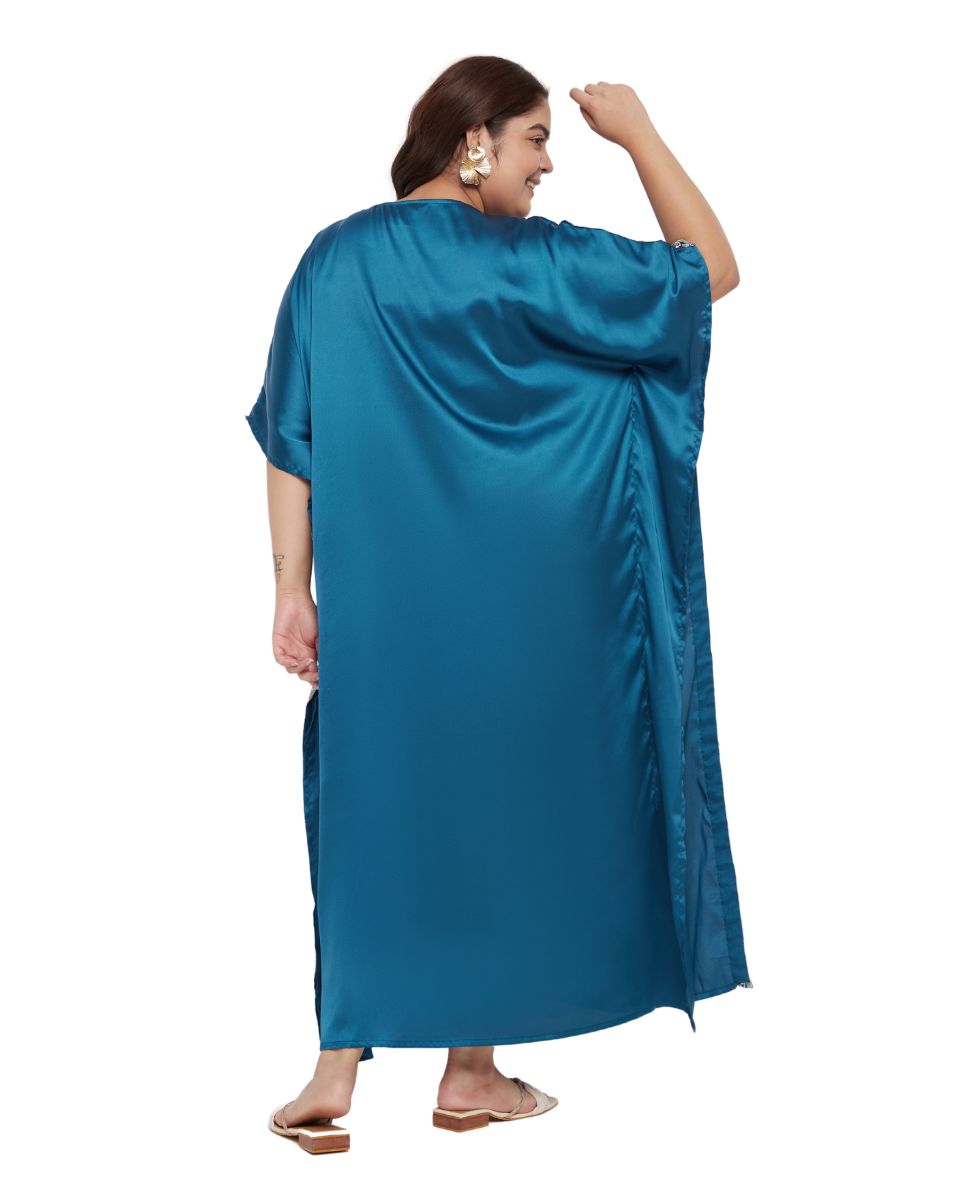 Trendy Blue Kaftan Style