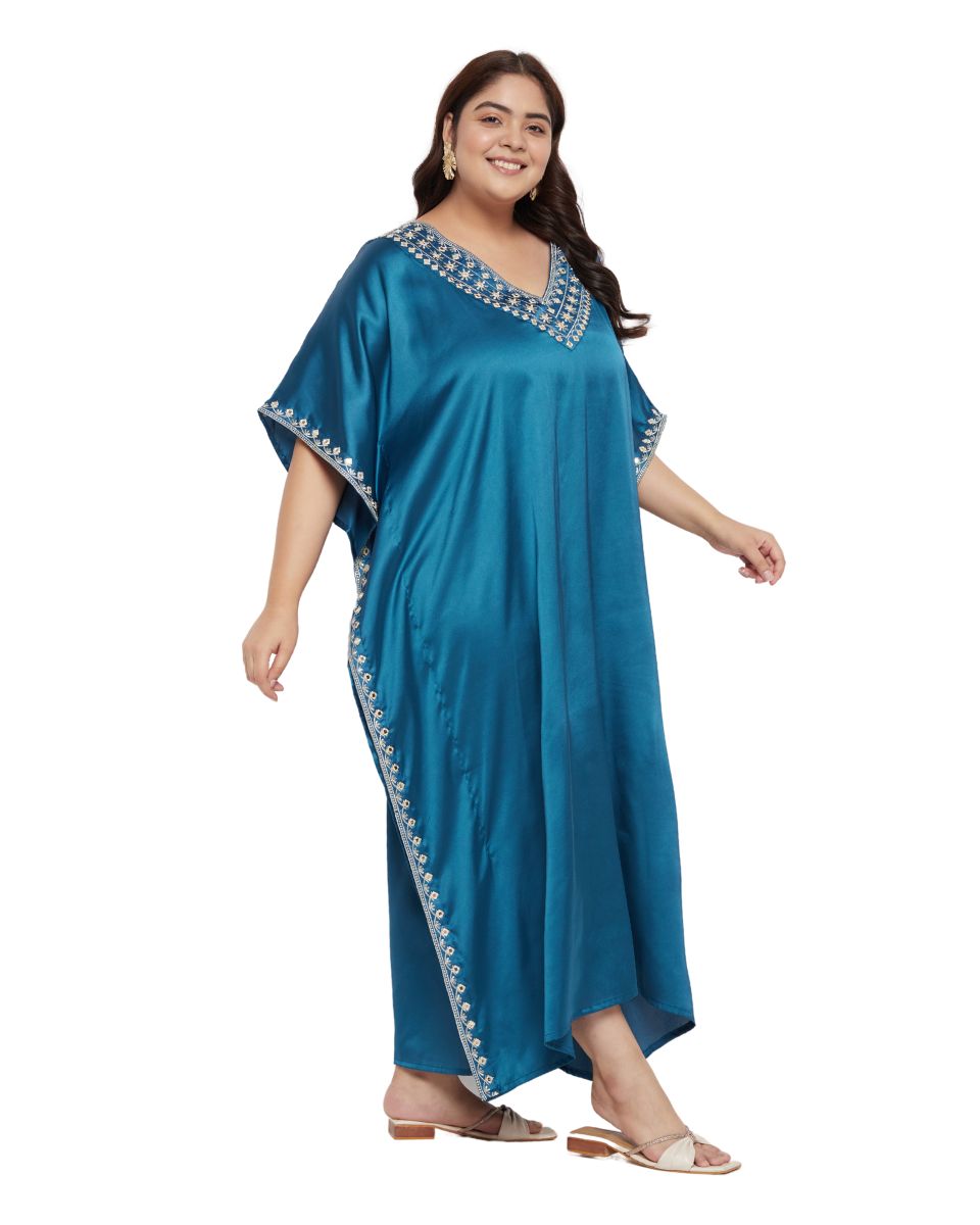 Chic Comfortable Blue Kaftan