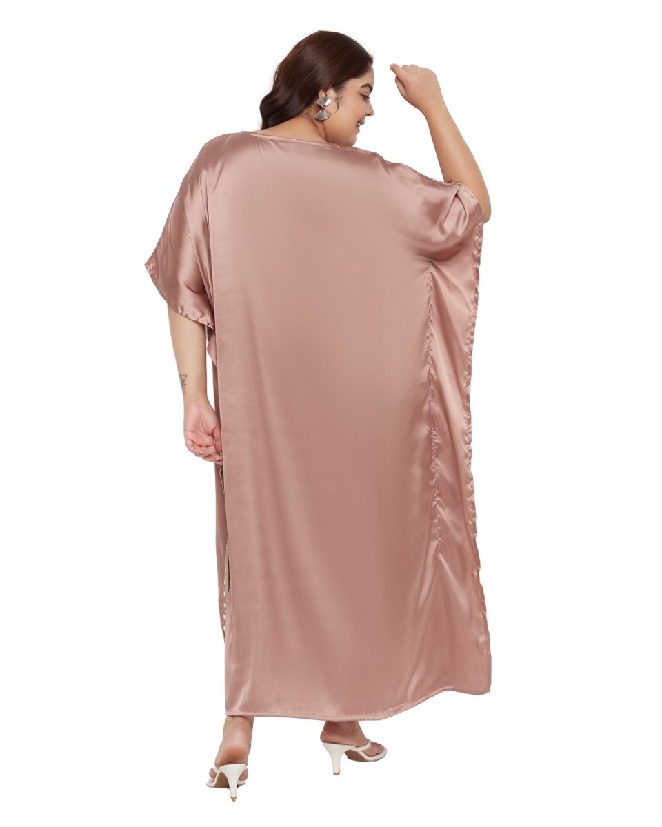 Feminine Light Brown Lace Dress