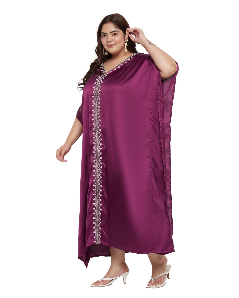 Sophisticated Lace Kaftan Dress