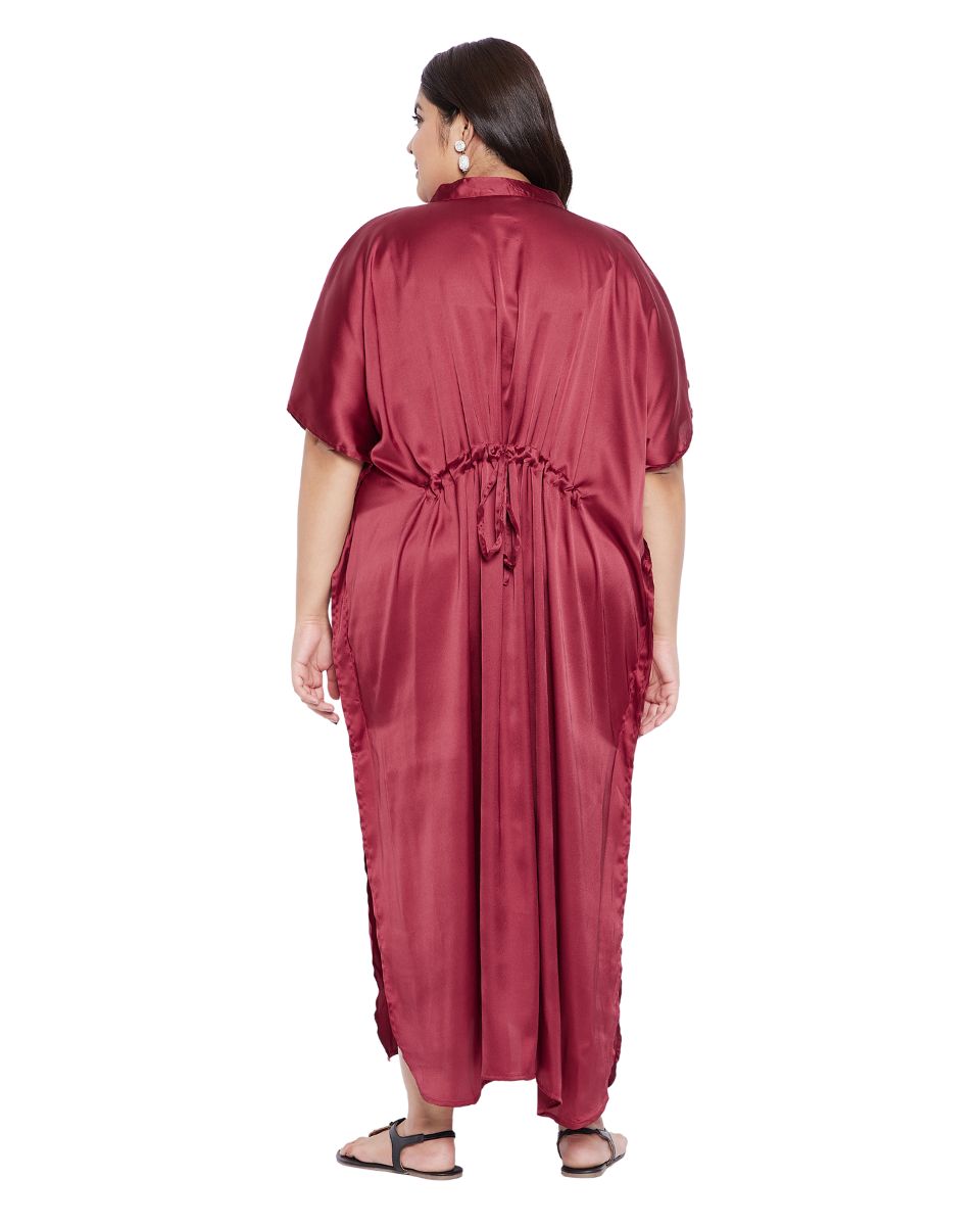 Women satin caftan dress 