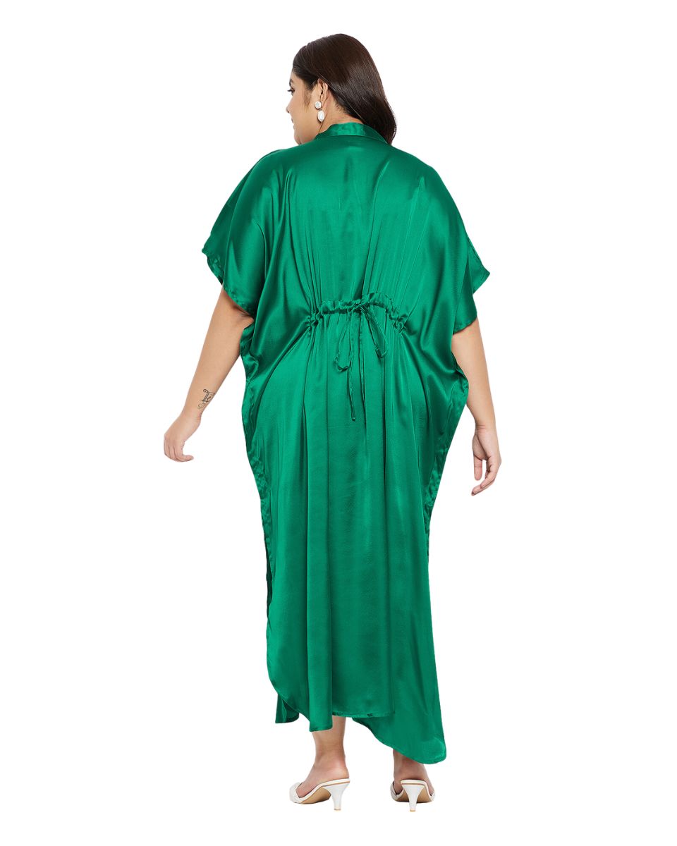 plus size satin kaftan for woman