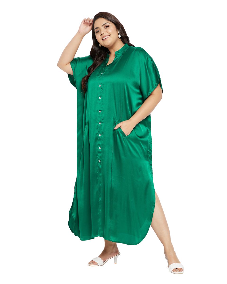 cotton satin kaftan for woman