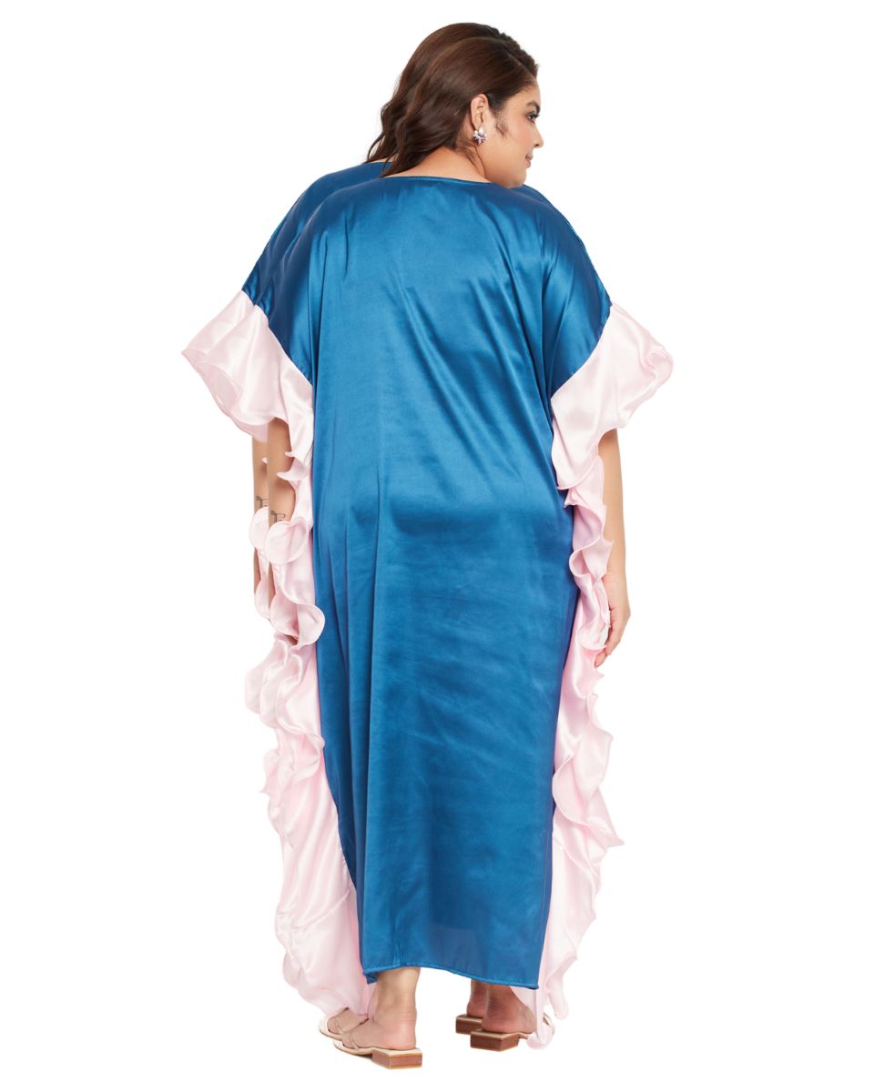 Stylish Women's Kaftan Dress in Royal Blue