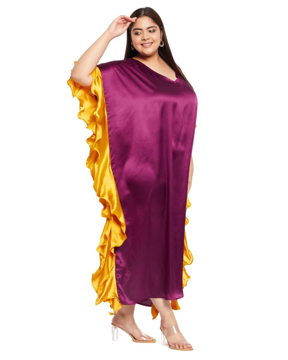 Satin Dress in Mauve for Women