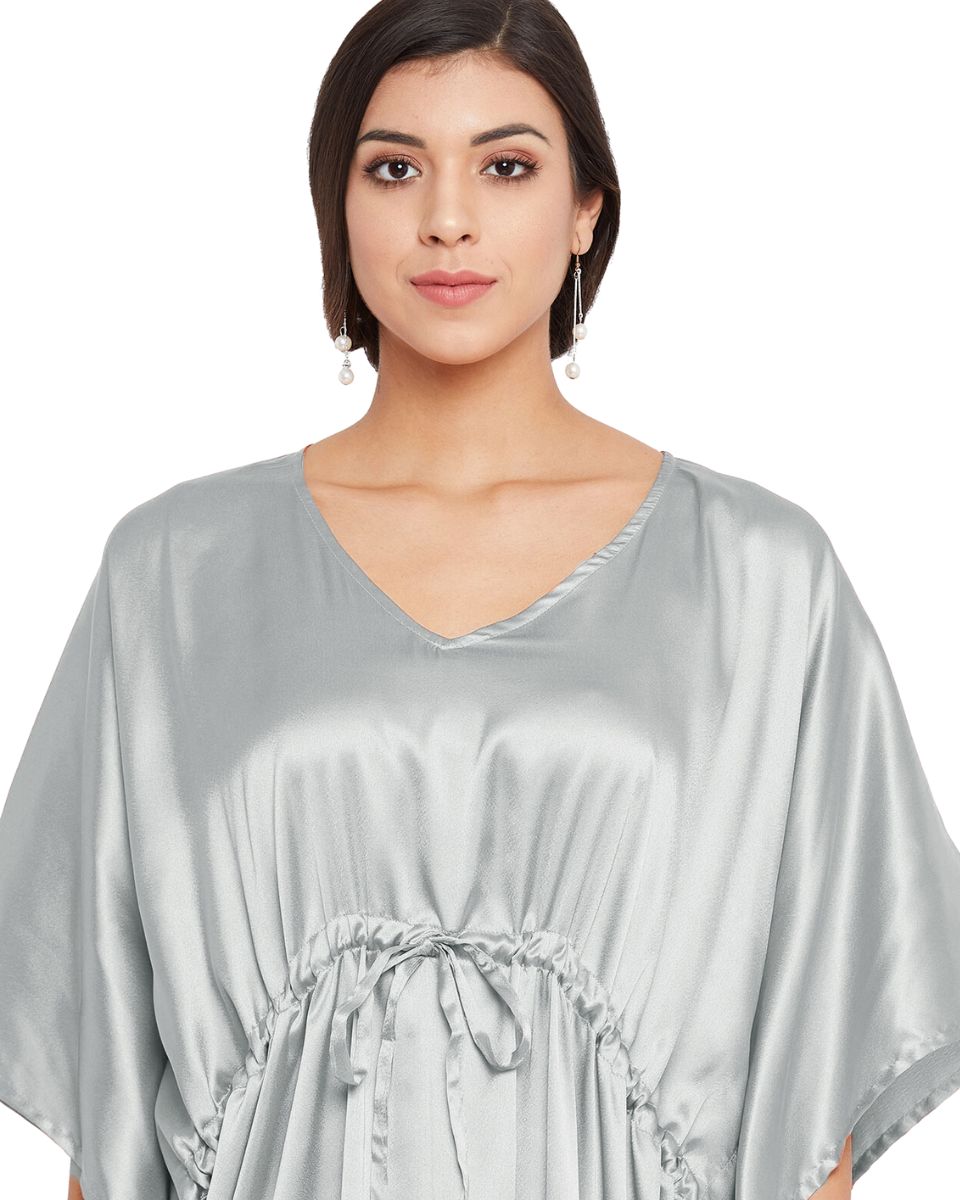 Plus size satin kaftan for woman