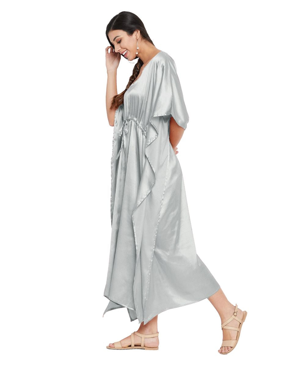 Beach satin caftan for woman