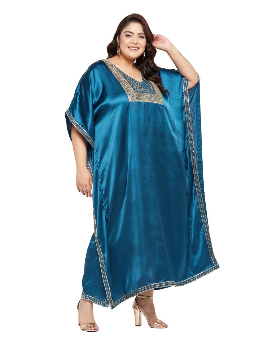 Women's Corsair Blue Kaftan Long Dress