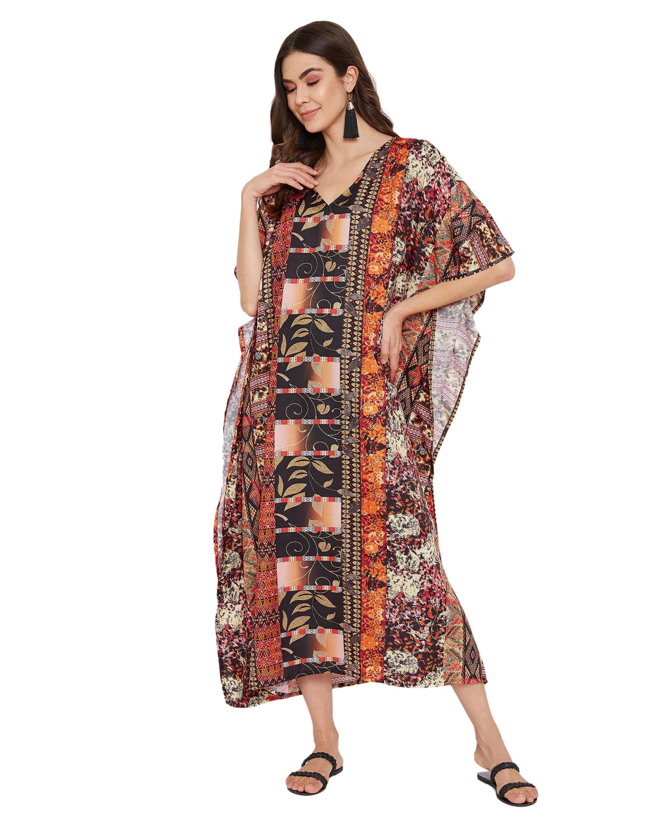 printed kaftan